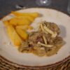 Solomillo en salsa de setas