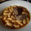 Fabes mantecades con ragout de jabalí